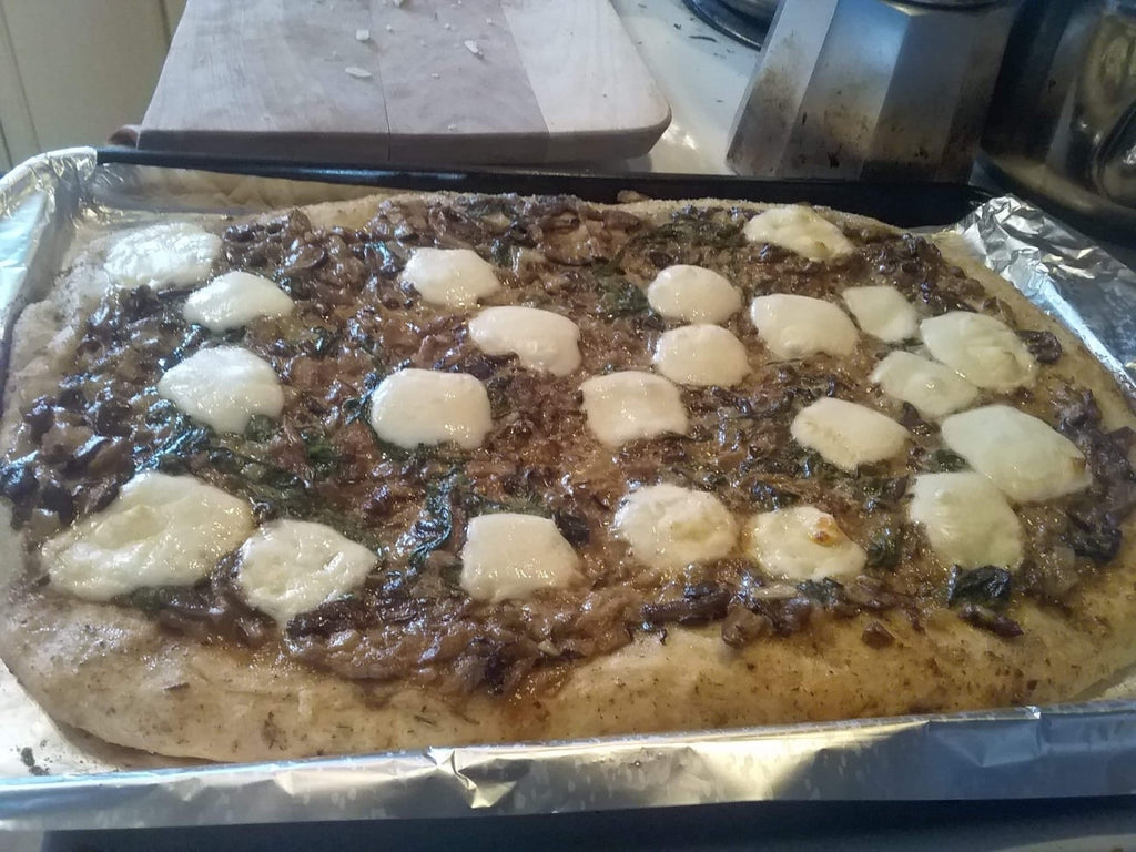 Mushroom Pizza and Umami seasoned crust